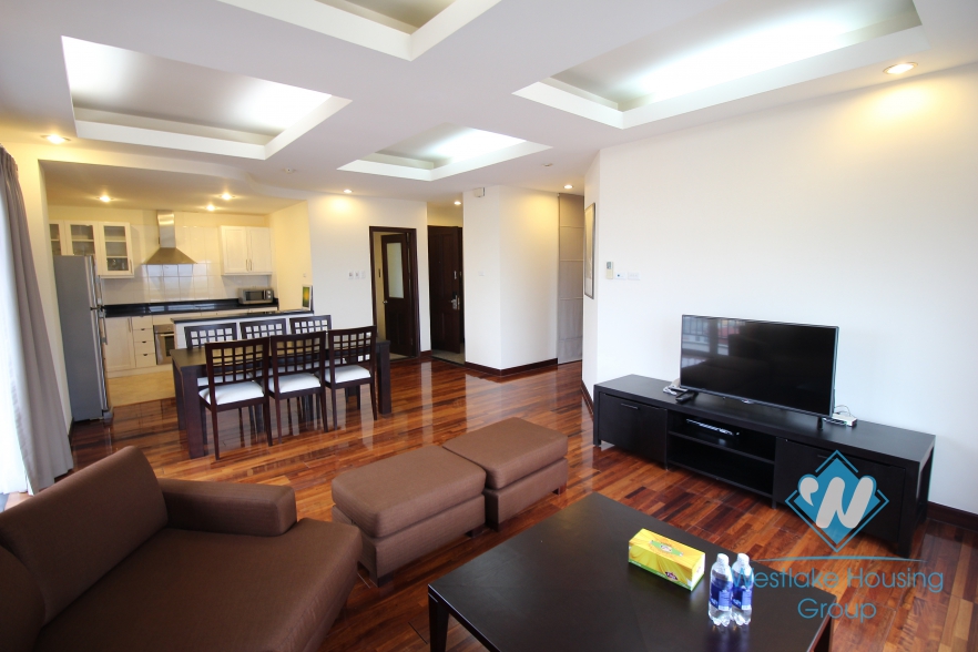 Two bedroom apartment for rent located in a service building in the center of Hoan Kiem district, Hanoi, Vietnam